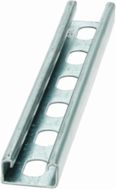 Steel Strut Channel 240 Inch Length, 1.62 Inch Width, .81 Inch Height, 14 Gauge