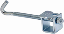 Beam Clamp 500 lb Load Capacity, Steel, 7/8 Inch Beam Thickness, 3-6 Inch Flange Width