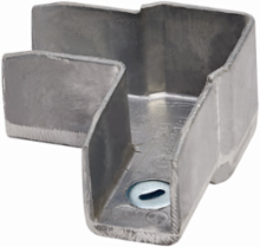 90 Elbow Strut Joiner, 2.31 Inch Length, 1.62 Inch Width, Steel, UL Listed