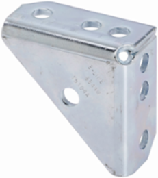 Universal Shelf Bracket - Welded, 4 Inch Height, 4 Inch Length, Steel, Hot-dipped Galvanized
