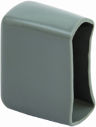 Strut Fitting Plastic End Cap, 1.25 Inch Length, 1.62 Inch Width, Steel, 2.5 lb
