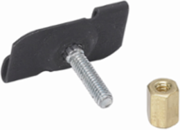 Acoustical Tee and T-Bar Fasteners, 25 lb Load Capacity, 5/8 Inch Stud