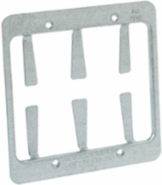 Double Gang Bracket, 4 x 4.25 Inch, Pre-Galvanized Steel, Max 1-1/4 Inch Drywall Thickness