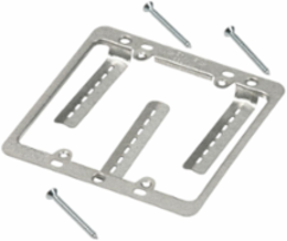 Double Gang Bracket, Steel, Pre-galvanized, Max 1-1/4 Inch Drywall Thickness, 0.096 lb