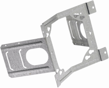 Double Sided Box Support Bracket, 1 Inch Height, 1 Inch Width, Stud Size: 4 Inch, Pre-Galvanized