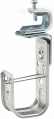 Cable to Beam Fastener, 30 lb Load Capacity, 1/8" Min Flange, Steel, Pre-Galvanized