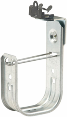 Cable to Beam Fastener, 4 Inch Hook, 1 J-Hook, 30 lb Load Capacity, Steel