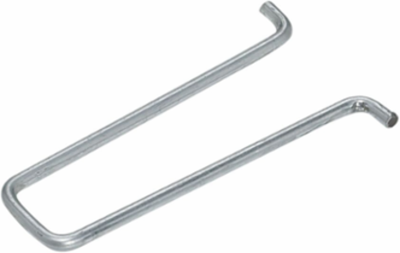 J-Hook Cable Retainer Clips, 1/2 Inch Raise, Pre-Galvanized Steel, 1 Inch Length