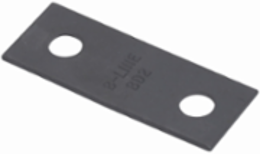 Steel Flat Bracket 1 Inch Height x 2 Inch Width, cULus Listed, For S Hooks and Hangers
