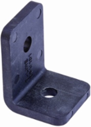 Steel Two Hole 90 Corner Angle Fitting 2.31 Inch Height, 1.62 Inch Length