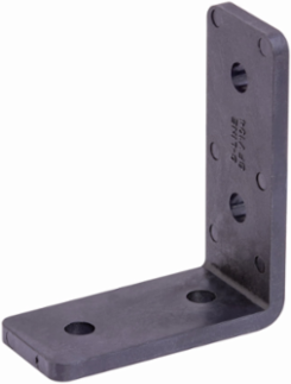 Four Hole 90 Degree Gussetted Shelf Angle, Steel, 4.125 Inch Height, 1.62 Inch Width