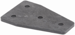 Fiberglass Channel and Fittings, 3.5 Inch Height, 5.37 Inch Length, 1.62 Inch Width, Steel