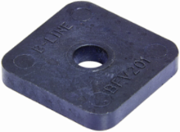 Square Washer for 1/2 Bolt, Steel, 1.62 Inch Height, 1.62 Inch Length, 1.62 Inch Width