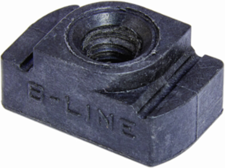 Channel Nut, Steel, 0.63 Inch Height, 1.297 Inch Length, 3/8"-16