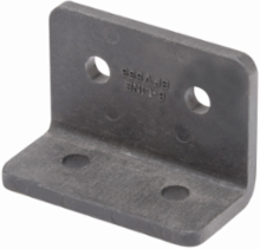 Four Hole 90 Corner Angle Strut Fitting, 2.5 Inch Height, 3.25 Inch Length, Steel