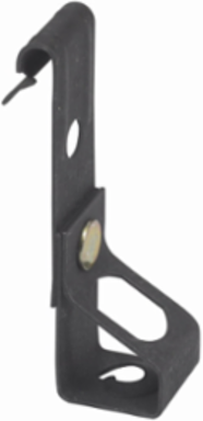Vertical Flange Hanger, 1 Inch Height, 1 Inch Length, 0.25 Inch Rod Size, 160 lbs Capacity