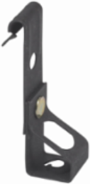 Vertical Flange Hanger, 1 Inch Height, 1 Inch Length, 0.25 Inch Rod Size, 160 lbs Capacity