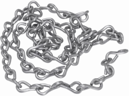 10 Inch Chain & S Hook with #10 Single Jack Chain, 160 lbs Load Capacity