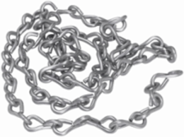 10 Inch Chain & S Hook with #10 Single Jack Chain, 160 lbs Load Capacity