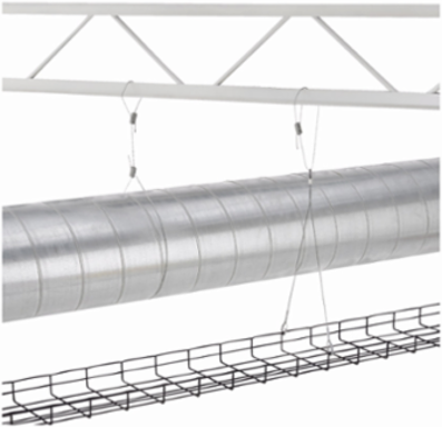 Hanging System, 240 Inch Wire Length, cULus Listed, 1/4-20 Thread Termination