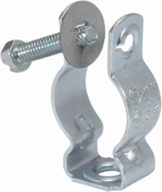 Conduit Hanger, Trade Size 2, 1 Inch EMT/Rigid, 400 lbs Load Capacity, Zinc Plated