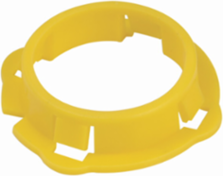 Plastic Grommet for 1-11/32 Inch Holes, Yellow, cULus Listed
