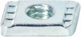Spring Nut Mini Channel, Steel, Yellow Zinc Chromate, 6 Inch Lock Nut