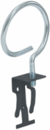 Black Steel Bridle Ring Rod & Wire Fastener Assembly, 2 Inch, 7.1 lb