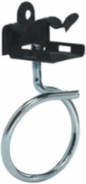 Bridle Ring Beam Fastener Assembly, Steel, 2 Inch, 15 lb Load Capacity, Black