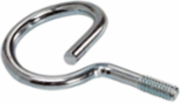 Zinc Plated Threaded Bridle Rings, 4 Inch, 50 lb Load Capacity, Steel