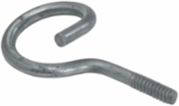 Threaded Bridle Rings, 1.5 Inch, 50 lb Load Capacity, Steel, Zinc Plated