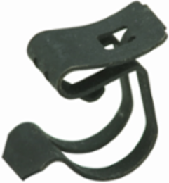 Flexible Conduit Support Fastener, 1 Inch Height, Max Cable Diameter 0.7 Inch, Zinc Plated