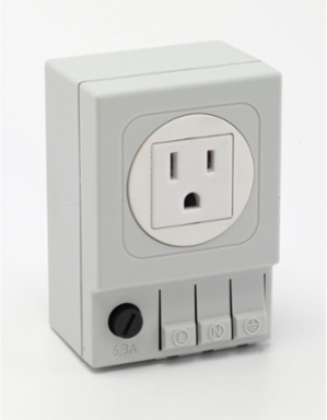 Electrical Receptacle Input Connector for 35 Inch DIN Rail, 3.6 Inch Height, 2.4 Inch Width