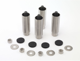 Free-Standing Enclosure Accessories, NEMA 4X, 6 Inch Height, Sanitary Leg Kit