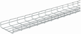 Eaton B-Line series Flex tray wire basket tray, Controlled interior recommended application, Electroplated zinc galvanized, Steel, 12.2" actual area inside tray, 2" deep flex tray