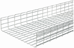 Eaton B-Line series Flex tray wire basket tray, Limited industrial and interior, Pre-galvanized zinc, Steel, 143.3" actual area inside tray, 6" deep flex tray