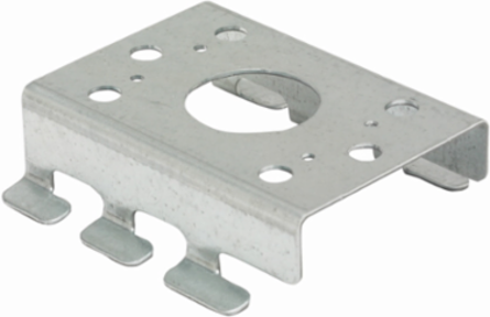 Eaton B-Line series Flextray wire basket tray, Controlled interior, Steel, Conduit connector