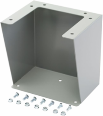 Eaton B-Line series bolt on accessories, ANSI 61 gray polyester powder coated, Steel, Bolt-on accessories, 18x16.06x12 in
