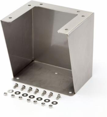Eaton B-Line series bolt on accessories, ANSI 61 gray polyester powder coated finish, Stainless steel, 24x22.06x12 in