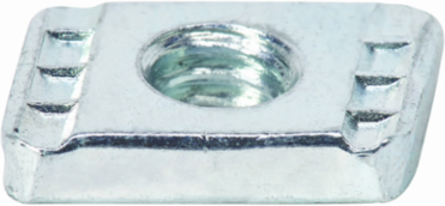 Eaton B-Line series strut channel, nuts, all threaded rod, Steel, Channel nuts, 1/4" standard nut, Electro-plated zinc, 5/8"-11 thread size