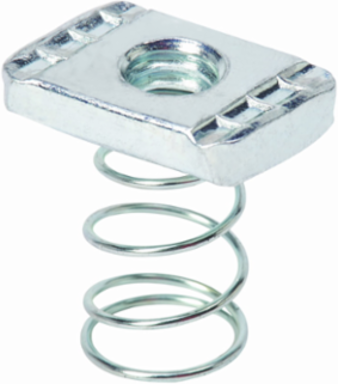 Eaton B-Line series strut channel, nuts, all threaded rod, Steel, 1/4" channel nuts, Standard nut, Electro-plated zinc, 5/8"-11 thread size