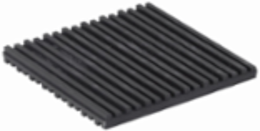 Eaton B-Line series vibration isolation pads, Air conditioner, cooling towers, compressors, fans, 1/8" deflection, 800 lbs load cap, Oil-resistant neoprene, Non-skid, NNP type-ribbed neoprene vibration pad