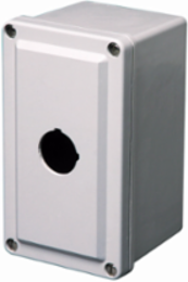 Eaton B-Line series JIC panel enclosure, 6.63" height, 3.89" length, 3.81" width, NEMA 4X, Screw cover, PVF enclosure, Surface mount, Medium single door, No mounting provisions, Fiberglass, Seamless poured in-place gasket