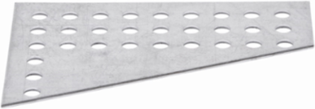 Eaton B-Line series slotted angle, 5" height, 7.38" length, 7.35" width, Steel channels, Green, Dura green, 12 gauge, Channel, strut and fittings, Connection plate