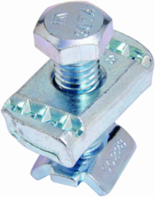 Eaton B-Line series strut fittings and accessories, Steel, Electro plated zinc, 3/8"-16 thread size, Hanger rod stiffener