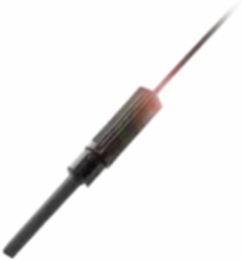Fiber Optics Adapter Ø 3.6 x 25 mm with Clamping Sleeve for Ø 1.0 mm