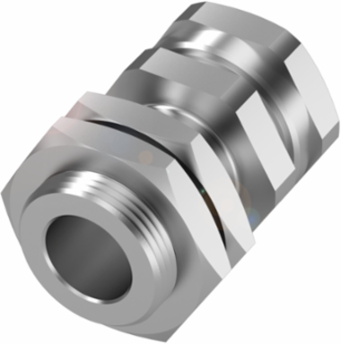 Proximity Sensor Mount with Positive Stops, Ø 22 x 34 mm, Brass Nickel Plated