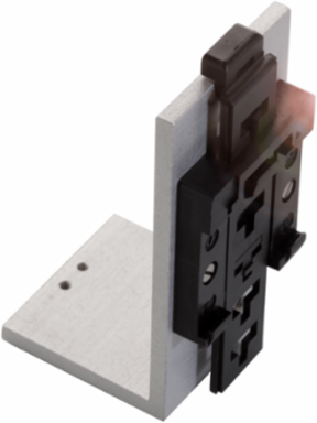 RFID System Bracket, Aluminum, 100 x 50 mm, DIN Rail Mounting