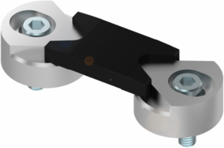 RFID System Brackets 30 x 13.7 mm, PPSGF40 Material, Mounting with Screws