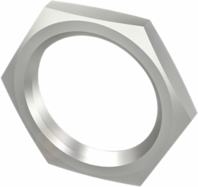 Nuts for M30 Sensors, Brass Nickel-Plated Material